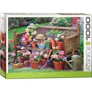 👉 Puzzel stuks Eurographics Garden Bench - 1000 stukjes 628136653459