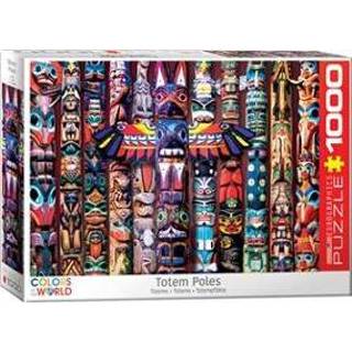 👉 Puzzel stuks Eurographics Canadian Totem Poles - 1000 stukjes 628136653497