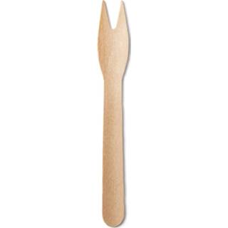 👉 Houten active Truewood Sharp frietvorkje (12cm) - 500 stuks