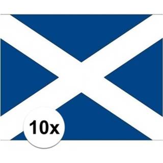 👉 Vlag 10x stuks Schotland stickers