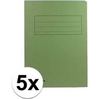 👉 Dossiermap papier active oranje 5x dossiermappen 24 x 35 cm