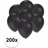 👉 Ballon active zwart 200x Mini ballonnen metallic