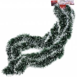 Folie active slingers/ kerstboom slingers met sneeuw 270 cm