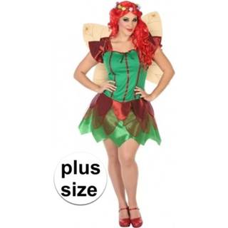 👉 Grote maten toverfee/elfen jurk verkleed kostuum voor dames
