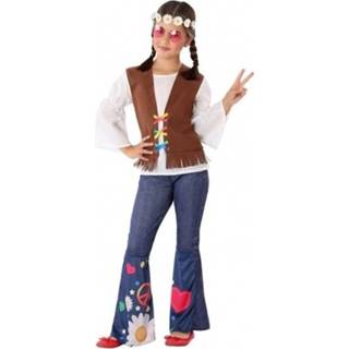 👉 Verkleedkostuum jongens meisjes Hippie/Flower Power verkleed kostuum voor