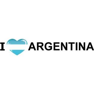 👉 Koffer stickers I Love Argentinie