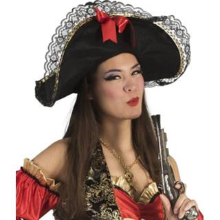 👉 Dames carnaval/verkleed piratenhoed met strik