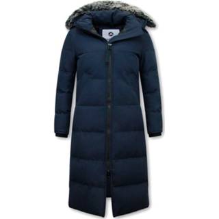 👉 Winterjas polyester l jassen vrouwen blauw Matogla extra lang 7435144344353 7435144344339 7435144344346