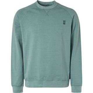 👉 Sweater l male groen No Excess crewneck stone washed pacific 8720151167347