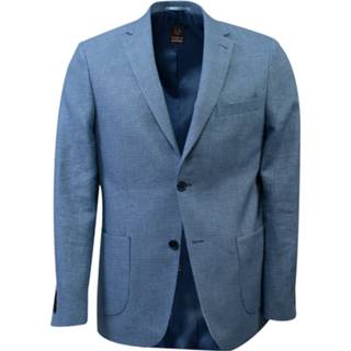 👉 Colbert bruin leer male blauw Eagle & Brown structuur uni 8719629313447