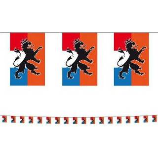 👉 Set van 3x stuks holland oranje vlaggenlijnen met leeuw 10 meter - Feestartikelen/Fan artikelen