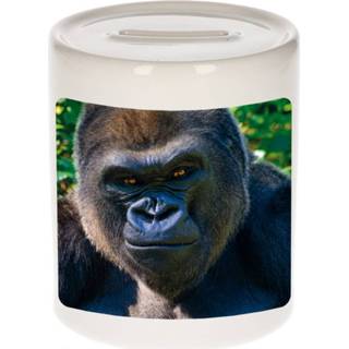 👉 Spaarpot One Size meerkleurig jongens meisjes Dieren stoere gorilla foto 9 cm en - Cadeau spaarpotten apen liefhebber 8720276879729