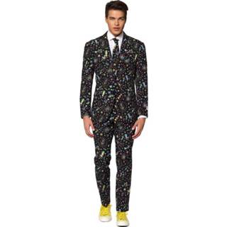 👉 Mannen Heren verkleed pak/kostuum disco print