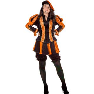 👉 Pieten kostuum active vrouwen oranje zwarte dames / pietenpak