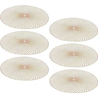 👉 Placemat 6x Rouden ronde 38 cm