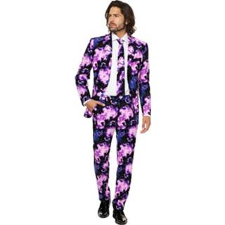 👉 Multi polyester mannen active booom Business suit met galaxy print