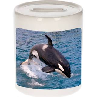 👉 Spaarpot One Size meerkleurig jongens meisjes Dieren grote orka foto 9 cm en - Cadeau spaarpotten walvissen liefhebber 8720276879590