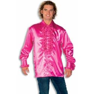 👉 Blouse roze met rouches heren
