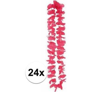 👉 24x Roze Hawaii slingers 110 cm