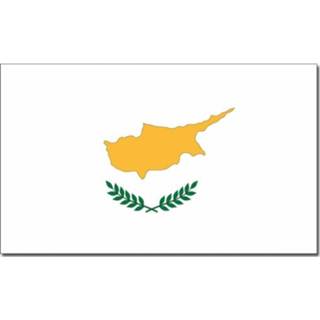 👉 Landen thema vlag Cyprus 90 x 150 cm feestversiering