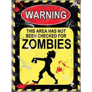 👉 Wand waarschuwingsbord Zombies 15 x 20 cm