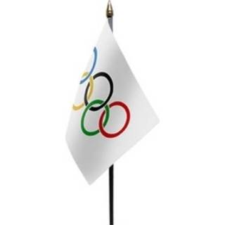 👉 Vlag polyester active Olympisch vlaggetje van
