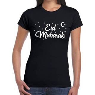 👉 Suikerfeest Eid Mubarak t-shirt zwart dames