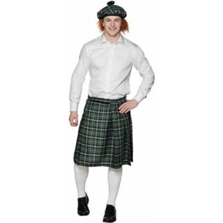 👉 Groene mannen Set van 4x stuks Schotse verkleed kilts voor heren