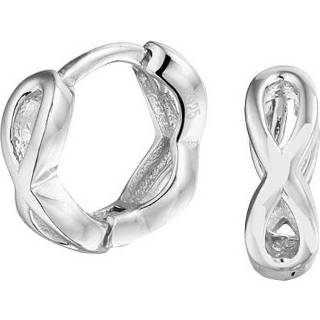👉 Zilver One Size zilverkleurig TFT Klapoorringen Infinity Gerhodineerd Glanzend 8718834671120