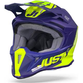 👉 Helm geel blauw l active JUST1 J18 MIPS Pulsar Fluo Motocross Helmet 8054329237083