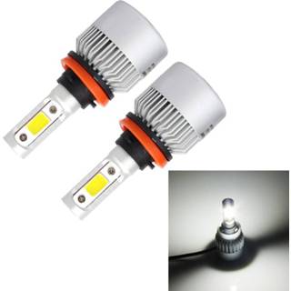 S2 2 STKS H11 18 W 1800LM 6500 K 2 COB LED Waterdichte IP67 Autokoplamp Lampen, DC 9-32 V (Wit Licht)