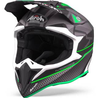 👉 Groen 2XL active Airoh Wraap Mood Flat Crosshelm 8029243315902