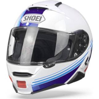 👉 Wit blauw rood s active Shoei Neotec II Separator TC-10 White Blue Red 4512048771850
