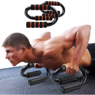 Fitnessapparaat oranje active entertainment 2 STUKS S-Type Push-Up Beugel Indoor Fitnessapparatuur Home Sportartikelen (Oranje) 6922206198586