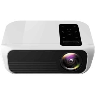 👉 Wit active T500 1920x1080 3000LM Mini LED-projector Home Theater, ondersteuning voor HDMI&AV&VGA&USB&TF, Android-versie (wit) 6922932665321