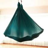 👉 Antenne groen elastische touw active Huishoudelijke handstand rekbare yoga hangmat set (donkergroen)