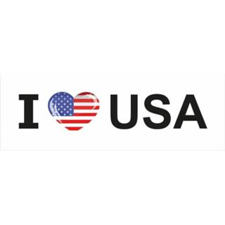 Papier active amerikathema groot multi Koffer stickers I Love USA