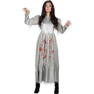 👉 Grote maat zombie halloween bruidsjurk voor dames