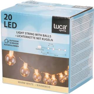 👉 Kerst verlichting active wit Kerstverlichting lichtsnoertje op batterijen helder 20 lampjes