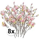 👉 Kunstbloem roze active 8x Magnolia 105 cm