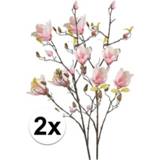 👉 Kunstbloem roze active 2x Magnolia 105 cm