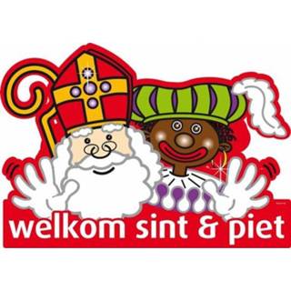 Active Sint en Piet decoratiebord