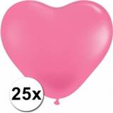 👉 Hartballon roze active 25x Hart ballonnen