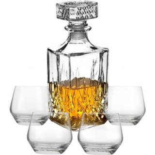 👉 Likeur active Cadeauset whisky/likeur karaf 900 ml inclusief 4x luxe whiskyglazen