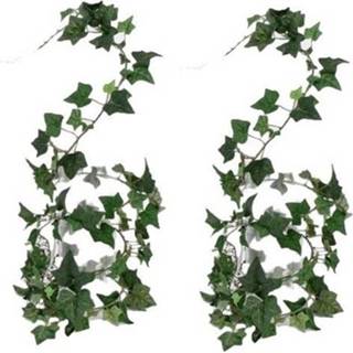 2x Groene Hedera Helix/klimop kunstplant 180 cm voor binnen