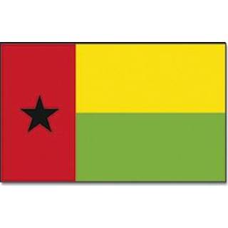 👉 Landen thema vlag Guinee-Bissau 90 x 150 cm feestversiering