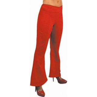 👉 Broek rood s vrouwen Carnavalskostuum Dames hippie
