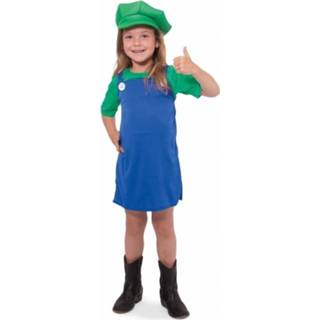 👉 Jurk active meisjes Carnavalskostuum Luigi meisje jurkje