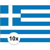 👉 10x stuks Stickers van de Griekse vlag