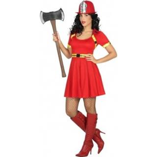 👉 Sexy brandweervrouw verkleed kostuum/jurkje voor dames